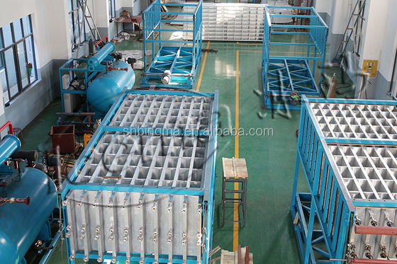 Máquina de fabricación de bloques de hielo industriales de alta capacidad de refrigeración 5T 10T 15T toneladas 20T 25T 30T