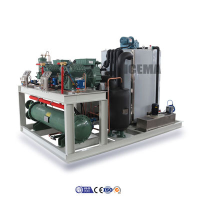 Buen precio 6500 KG Tensión 380V/3P/50HZ Máquina de hielo para la pesca de mariscos en la feria de marzo en línea