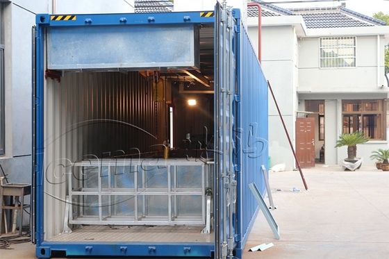 RefComp Compresor 31.25KW 8T Máquina de hielo de bloque de contenedores extraíble para puertos y muelles