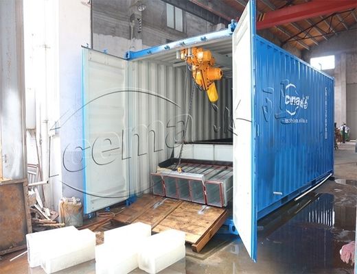 RefComp Compresor 31.25KW 8T Máquina de hielo de bloque de contenedores extraíble para puertos y muelles