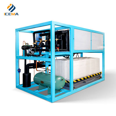 Producción industrial de hielo Máquina de hacer hielo de acero inoxidable de 400 kg con enfriamiento directo
