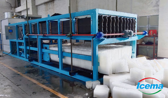 Aire / agua de refrigeración 20 toneladas Bloque de hielo máquina de fabricación de hielo industrial a medida 85.5KW