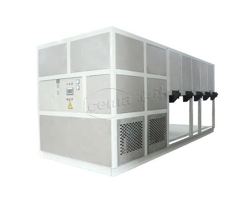 Buen precio Máquina para hacer hielo industrial 10T/24H con enfriamiento directo y refrigerante R404A/R22 en línea