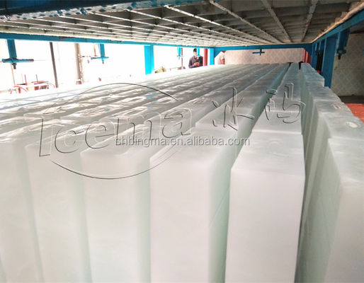 Máquina para hacer hielo industrial 10T/24H con enfriamiento directo y refrigerante R404A/R22