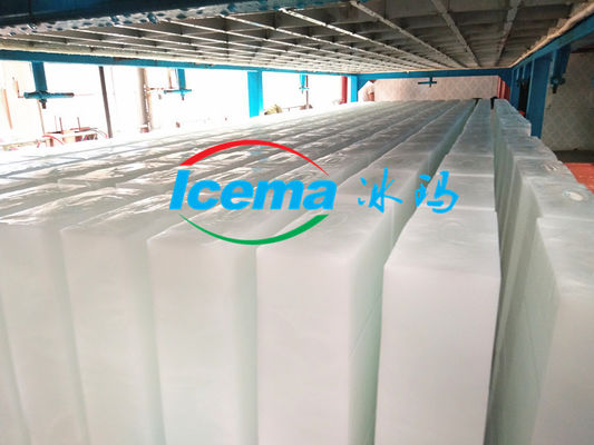 Máquina para hacer hielo industrial de 5 toneladas con enfriamiento directo y refrigerante R404A/R22