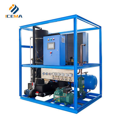 Buen precio Frascold Industrial 1 tonelada máquina de tubería de hielo confiable producción de hielo para la industria en línea