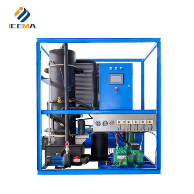 Frascold Industrial 1 tonelada máquina de tubería de hielo confiable producción de hielo para la industria