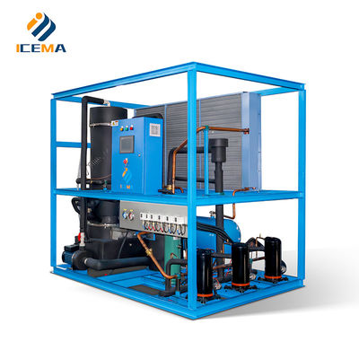 Frascold Industrial 1 tonelada máquina de tubería de hielo confiable producción de hielo para la industria