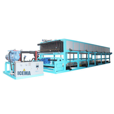 Capacidad de refrigeración de 85 kW Máquina de bloques de hielo industrial para la producción de hielo a gran escala