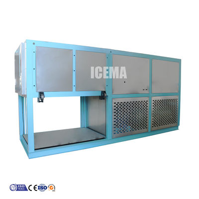 Máquina automática de fabricación de bloques de hielo de 2T con larga vida útil y potencia del compresor de 11kw