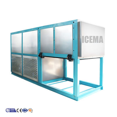 Máquina automática de fabricación de bloques de hielo de 2T con larga vida útil y potencia del compresor de 11kw