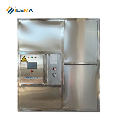 Máquina de fabricación de cubos de hielo industriales de 5000 kg/día de 5 toneladas de capacidad con refrigeración por tubo de concha