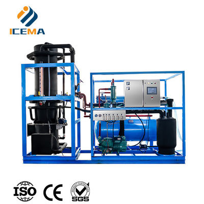 ICEMA Máquina de fabricación de hielo de tubo Producción diaria personalizable 1T-30T Adecuado para la venta de heladeras Los hoteles pueden estar provistos de máquinas de embalaje bolsas de hielo