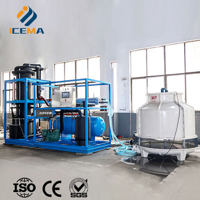 ICEMA Máquina de fabricación de hielo de tubo Producción diaria personalizable 1T-30T Adecuado para la venta de heladeras Los hoteles pueden estar provistos de máquinas de embalaje bolsas de hielo