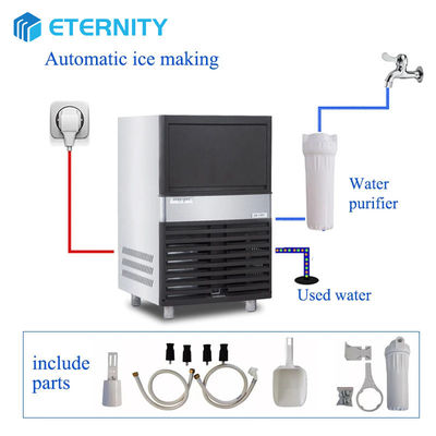 comprar ETD 60 kg máquina de cubos de hielo comercial de acero inoxidable para bares y restaurantes online manufacture