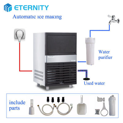 comprar Refrigerante R404a Máquina para cubos de hielo industriales con producción de cubos de hielo de 41 kg online manufacture