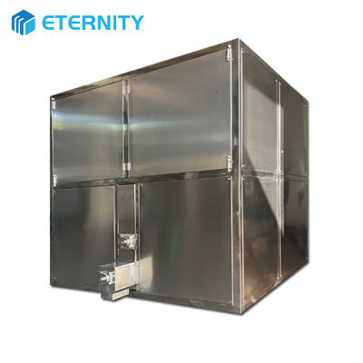 comprar Máquina de cubos de hielo de 2T Industrial 1860W Fabricante de hielo Cristal para almacenamiento de hielo 2TON Beneficio online manufacture