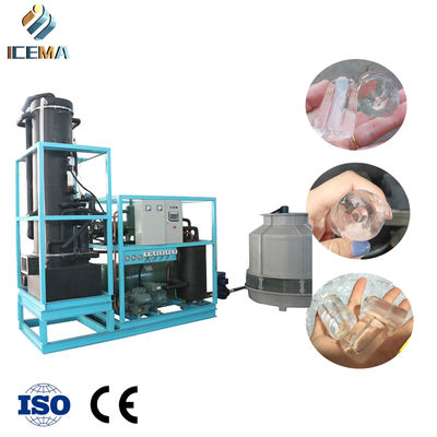 comprar ICEMA 25T/24H Industrial Tube Ice Machine with 21mm/24mm/28mm/34mm Tube Ice and -8 ℃ Temperature for High Efficiency Cooling online manufacture