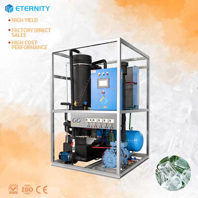 comprar 1Ton Tube Ice Machine with 500kg Ice Storage 4.6KW Industrial R404a/R22 Ice Tube Maker online manufacture