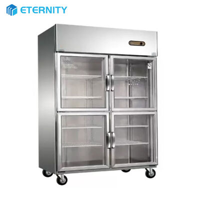comprar Refrigerador comercial de cuatro puertas de acero inoxidable 780L online manufacture