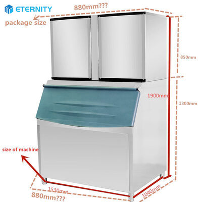 comprar Tipo de refrigeración por aire Máquina de cubos de hielo comercial con capacidad diaria de 900 kg 24 horas Refrigerante R404a Equipo para hacer hielo online manufacture