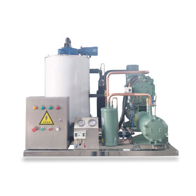 comprar Máquina de hielo automática en escamas del agua de mar 1 tonelada de anuncio publicitario para la piscifactoría de alimentos online manufacture