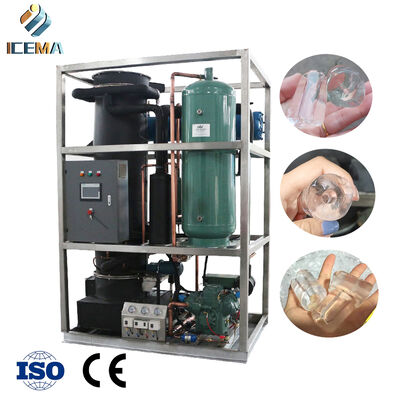 comprar Máquina de hielo de tubo industrial Filipinas 2T/24H Máquina de hielo de tubo seco pequeña para bebida fría Máquina de hielo de tubo para la venta online manufacture