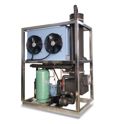 comprar Máquina de hielo en tubo certificada CE 1T Máquina de hielo en tubo personalizada 1000 kg Almacenamiento de hielo Motor Emerson Engranaje Bomba PLC online manufacture