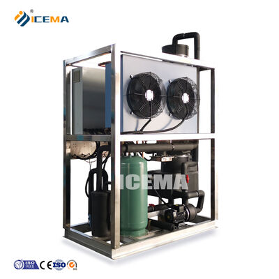 comprar Máquina de hielo en tubo industrial automática de alta venta con 1T y capacidad de almacenamiento de 1000 kg para hoteles y restaurantes online manufacture