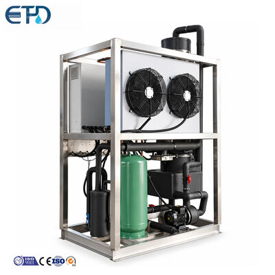comprar Máquina de hielo en tubo industrial automática de alta venta con 1T y capacidad de almacenamiento de 1000 kg para hoteles y restaurantes Fabricación en línea