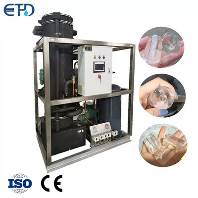comprar Máquina de hielo de tubo industrial Filipinas 2T/24H Máquina de hielo de tubo seco pequeña para bebida fría Máquina de hielo de tubo para la venta Fabricación en línea
