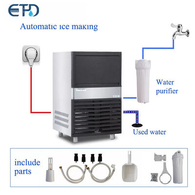 comprar Máquina de cubos de hielo industriales con método de enfriamiento por aire para la producción a gran escala Fabricación en línea
