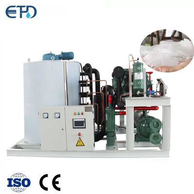 comprar Máquina de hielo en escamas de agua de mar de 8 toneladas Máquina de hielo en escamas comercial Fabricación en línea