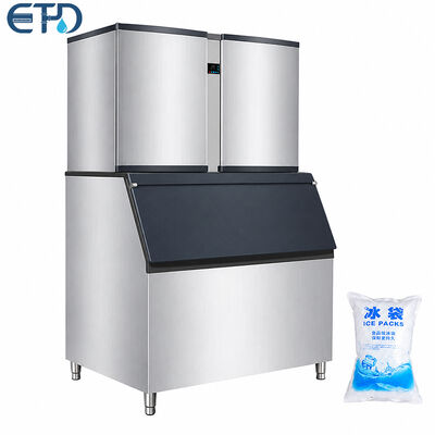 comprar 220-240V R404a / R507a Máquina de cubos de hielo comercial Fácil mantenimiento Fabricación en línea