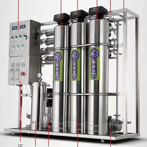 Fabrica directa de alta calidad 1000L/H purificador de agua máquina de filtro purificador de agua por ósmosis inversa para hacer hielo / agua