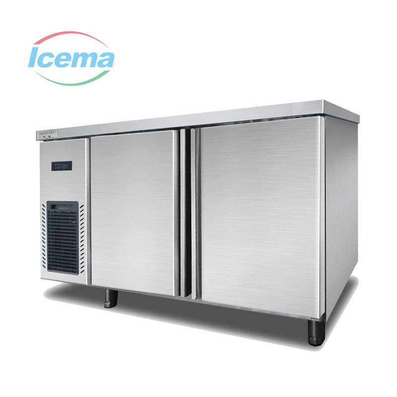 Frigorífico de acero inoxidable con contenedores ajustables y tecnología de refrigeración R404A
