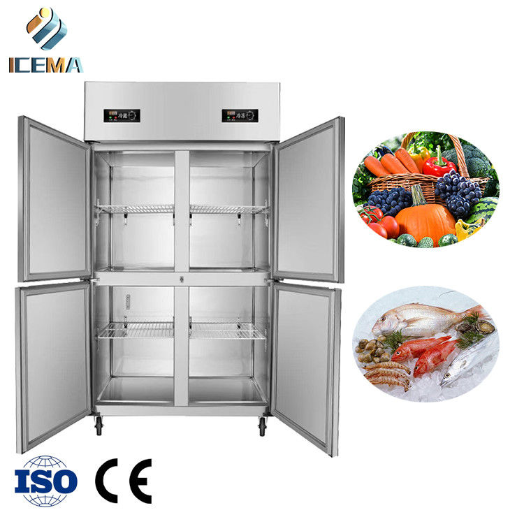 -18~-0 y 0~8 grados 4 puertas Comercial de alta velocidad 1230 mm longitud 680 mm anchura 1970 mm altura