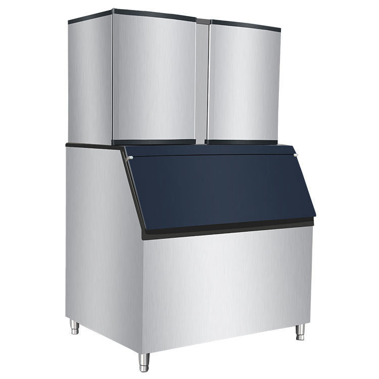 Máquina comercial de cubos de hielo con material de acero inoxidable de voltaje 220-240V