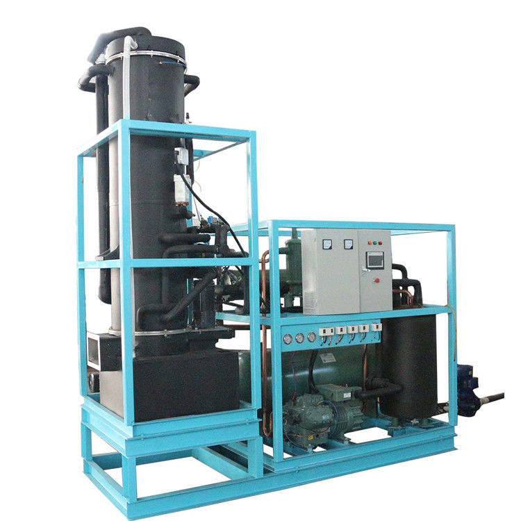 8000 KG Bizter compresor máquina de hielo tubo 20 toneladas 30 toneladas su solución de hielo industrial
