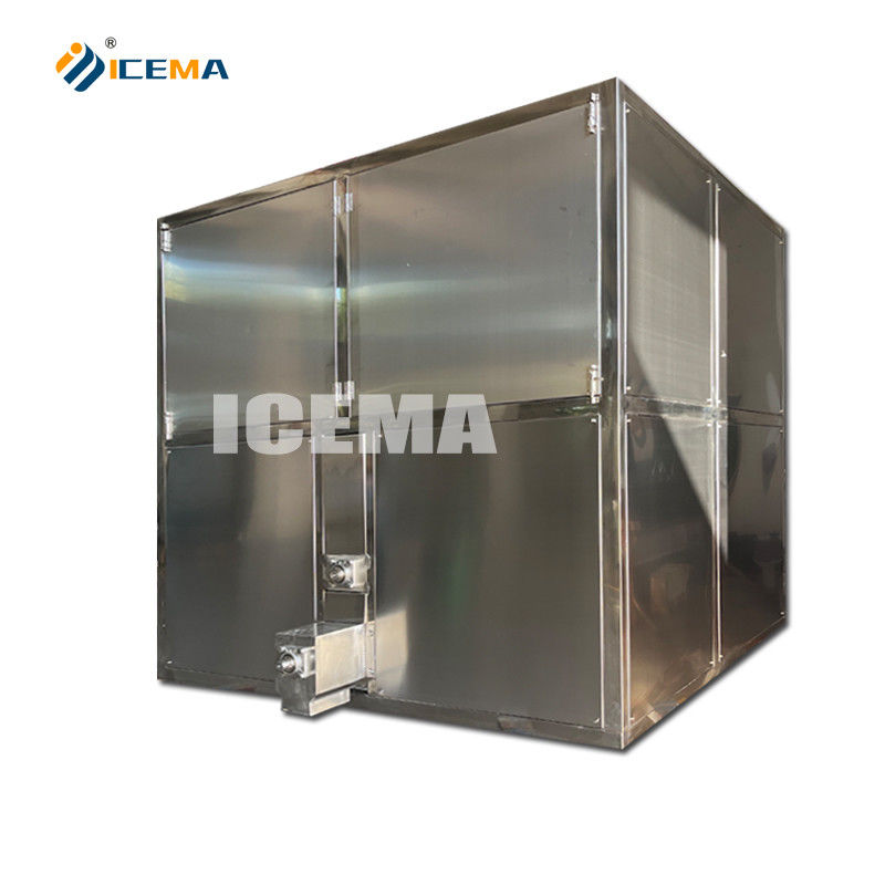 Máquina de cubos de hielo de 2T Industrial 1860W Fabricante de hielo Cristal para almacenamiento de hielo 2TON Beneficio