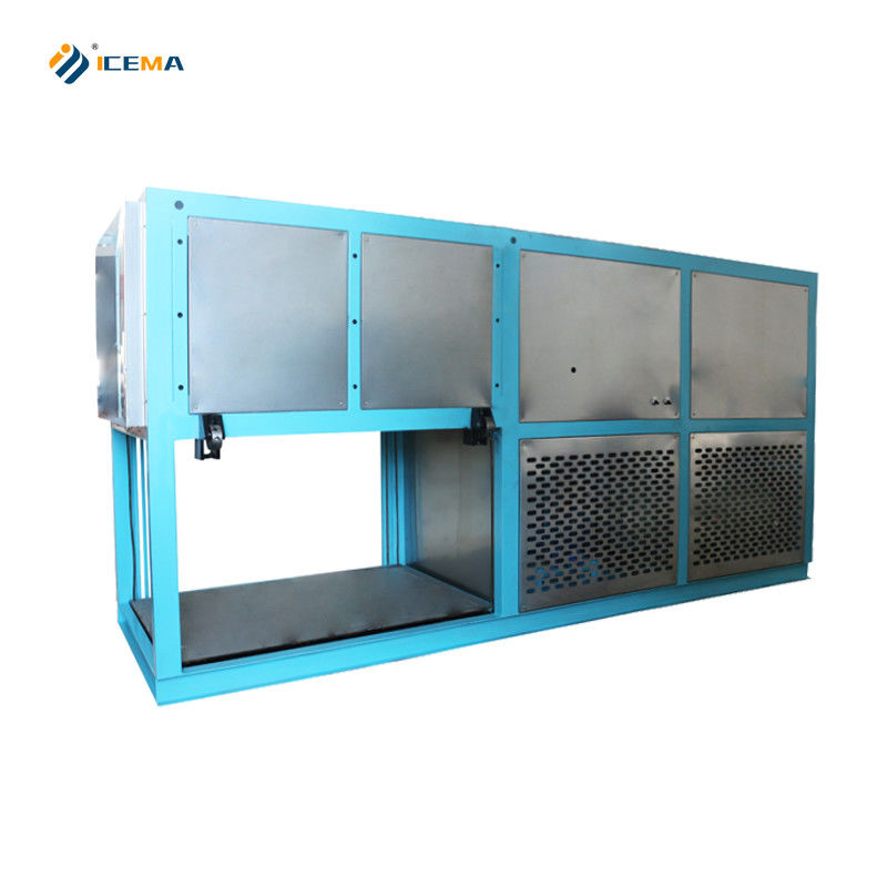 Máquina automática de fabricación de bloques de hielo de 2T con larga vida útil y potencia del compresor de 11kw