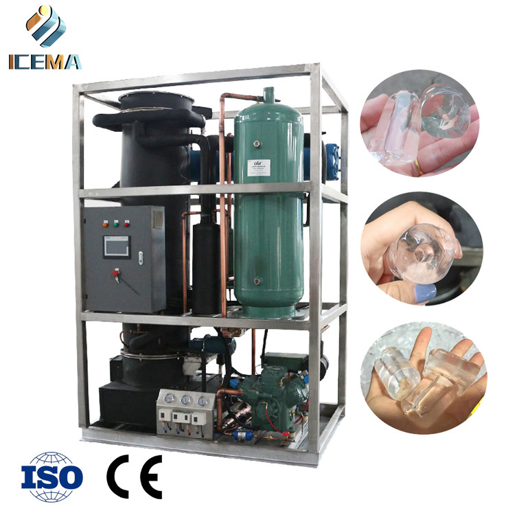 3T/24H máquina de hielo de tubo industrial se puede utilizar en bares y cafeterías