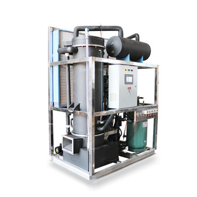 Buen precio Tubo de máquina de hielo 8T con evaporador de acero inoxidable 8000kg en línea