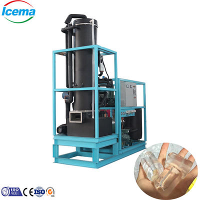 Máquina de tubos de hielo con refrigerante R404/R22 de instalación independiente