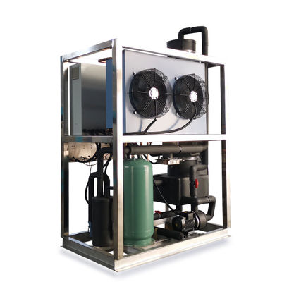 Buen precio Máquina para hacer hielo por tubos de 1 tonelada máquina para hacer hielo por tubos de 1000 kg en línea