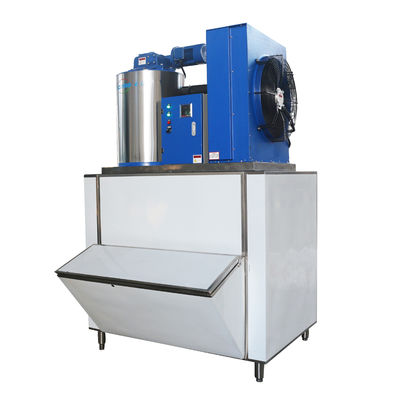 Máquina de hielo en escamas de agua dulce 2T 380V/220V con almacenamiento de hielo