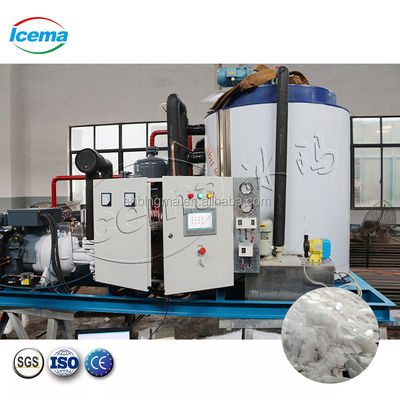 Buen precio Máquina de hielo en escamas de agua dulce de 30 toneladas 220V industrial automática en línea