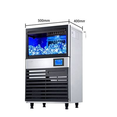 Buen precio Fabricante de cubos de hielo industriales eficientes de acero inoxidable 40 kg/24h Capacidad de fabricación de hielo en línea