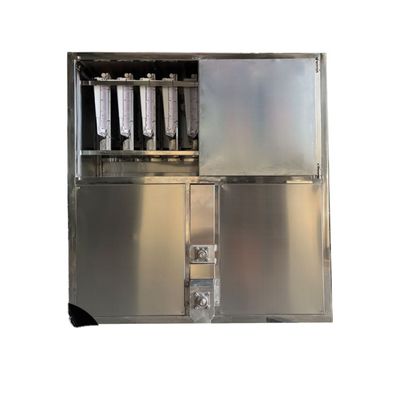 Buen precio Fabricante de cubitos de hielo industriales de alto rendimiento con condensador de aire R134a refrigerante en línea