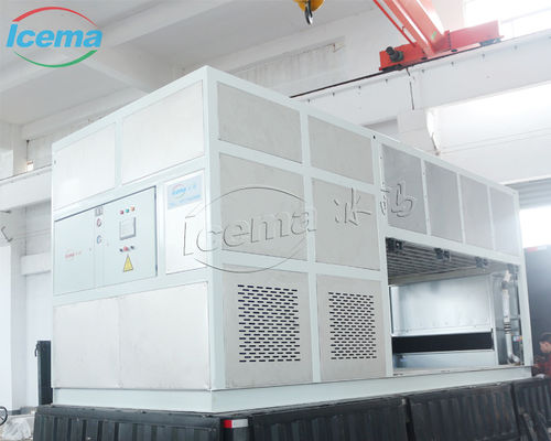 37Capacidad de refrigeración de.5KW Máquina de hielo de bloque de refrigeración directa con evaporador de placa de acero inoxidable